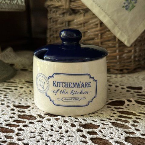 Цукорниця "Kitchenware", синя, кераміка 0275 фото