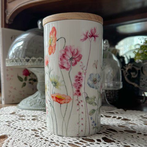 Банка для зберігання "Flora", порцеляна, 1 л. 0129 фото