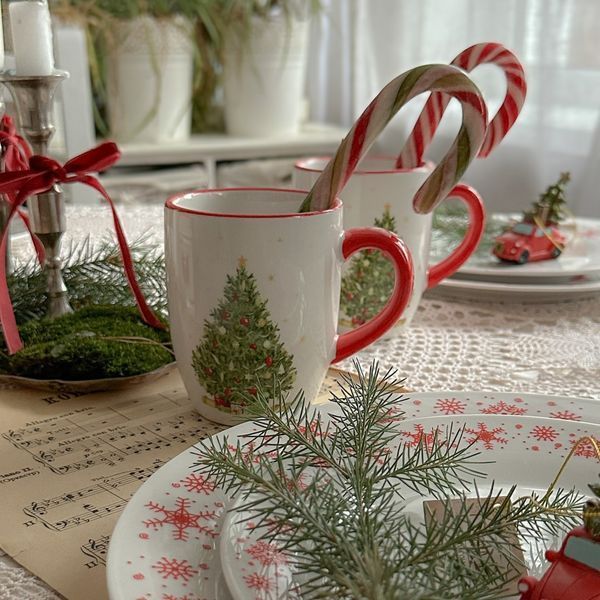 Чашка, кухоль "Christmas tree", кераміка, 350 мл. 0202 фото