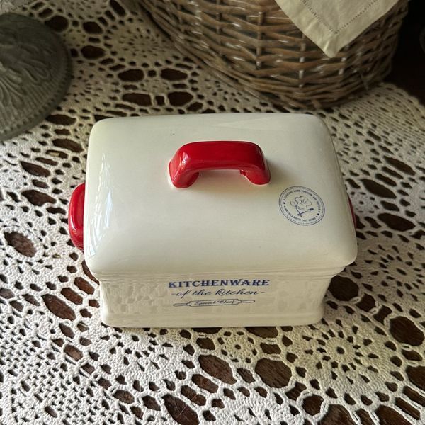 Маслянка "Kitchenware", кераміка, 16 см. 0203 фото